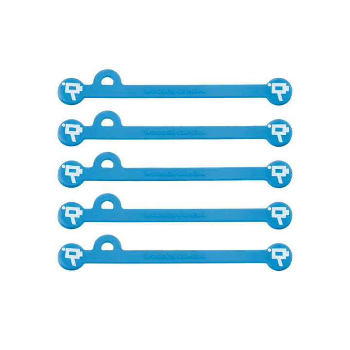 Wooden Camera WC-A00705 - Cine Mag Ties (Pack of 5) Neon Blue 105mm
