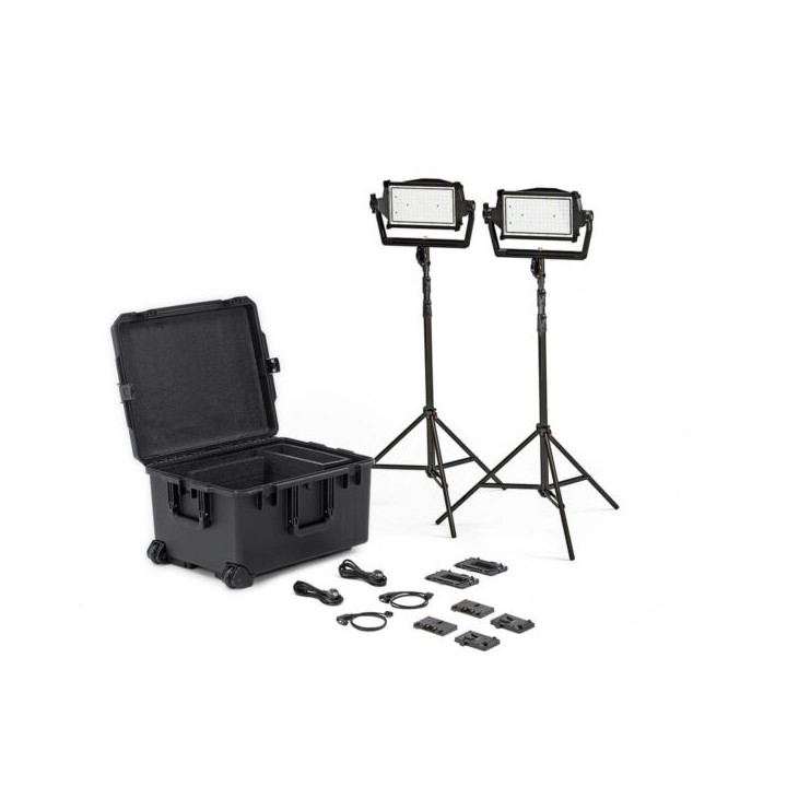 Litepanels 936-0102 - Astra IP Half - Traveler Duo GM&VM Kit (Standard Yoke, EU Power Cable)