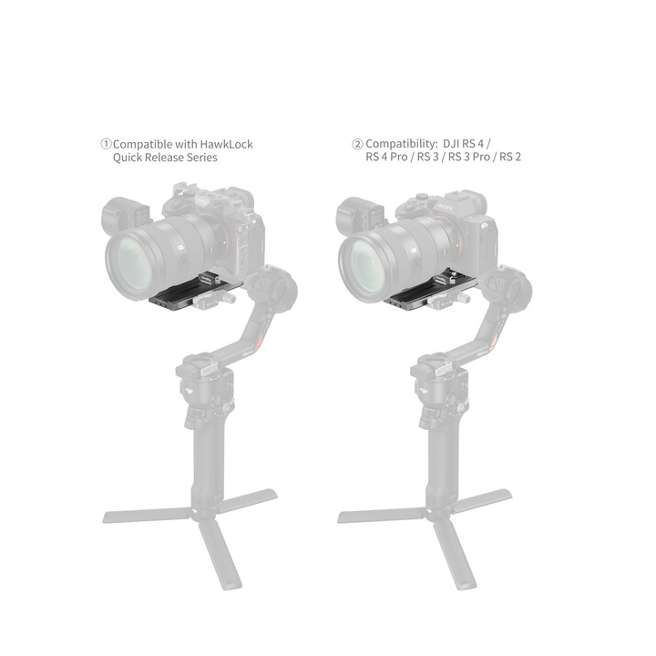 SmallRig 4638 - HawkLock H38 Manfrotto Quick Release Plate for DJI Stabilizers