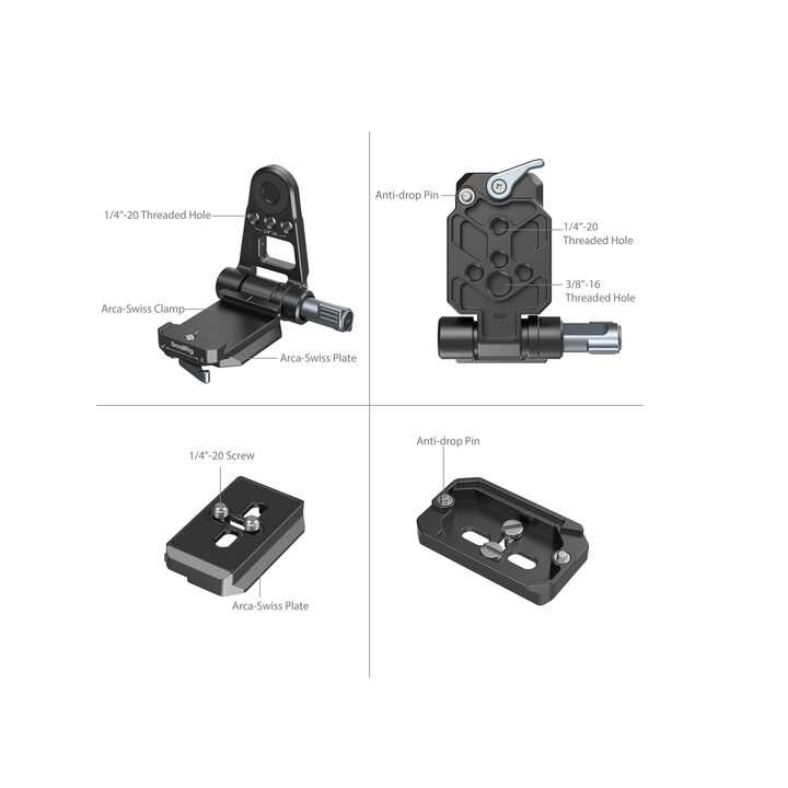 SmallRig 4696 - NP-F Battery Adapter Mount Plate Kit for Mirrorless Cameras