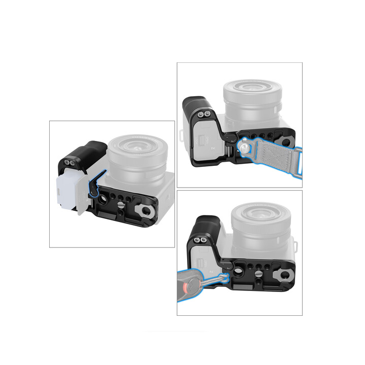 SmallRig 4778 - L-Shape Mount Plate with Silicone Handle for Sony ZV-E10 II