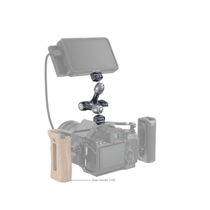 SmallRig 4899 - Rosette Magic Arm (7") with ARRI Locating Screw