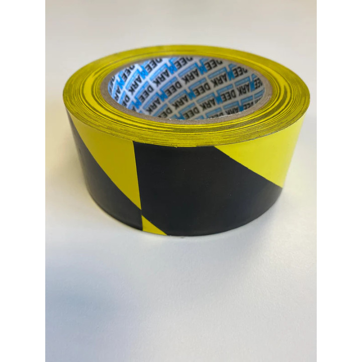 Cineboutique A-06ADH25NOJA - Adhesive PVC floor marking tape Black/Yellow 25 mm x 25 m