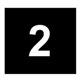 Cineboutique A-06CHI20BLA - Adhesive number 20 mm White