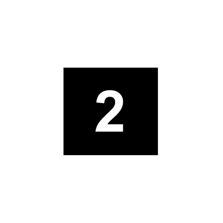 Cineboutique A-06CHI20BLA - Adhesive number 20 mm White