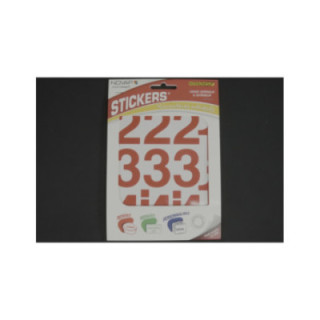 Cineboutique A-06CHI50RO - Adhesive number 50 mm Red