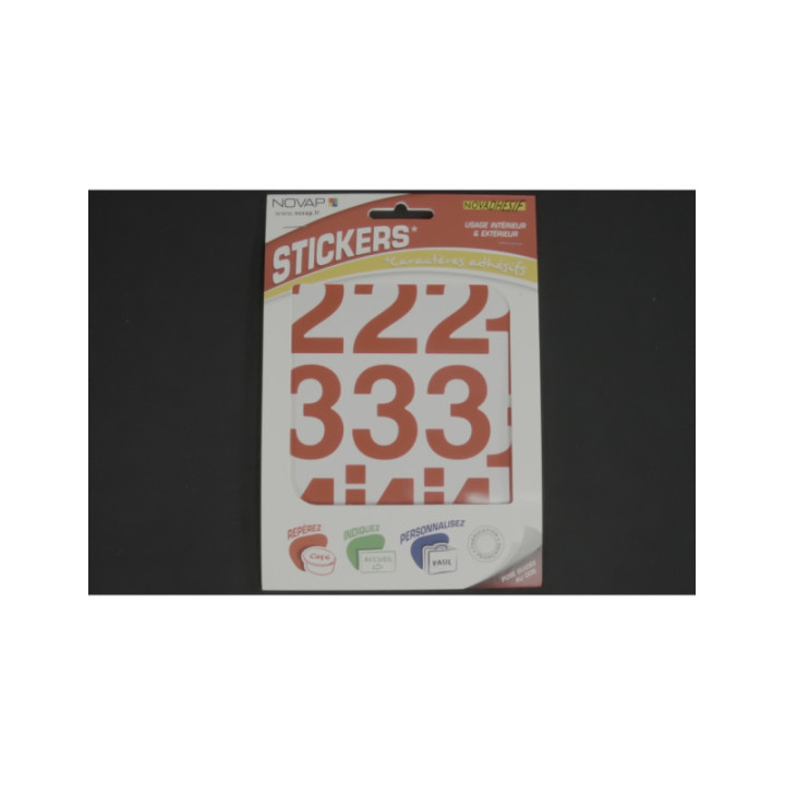 Cineboutique A-06CHI50RO - Adhesive number 50 mm Red