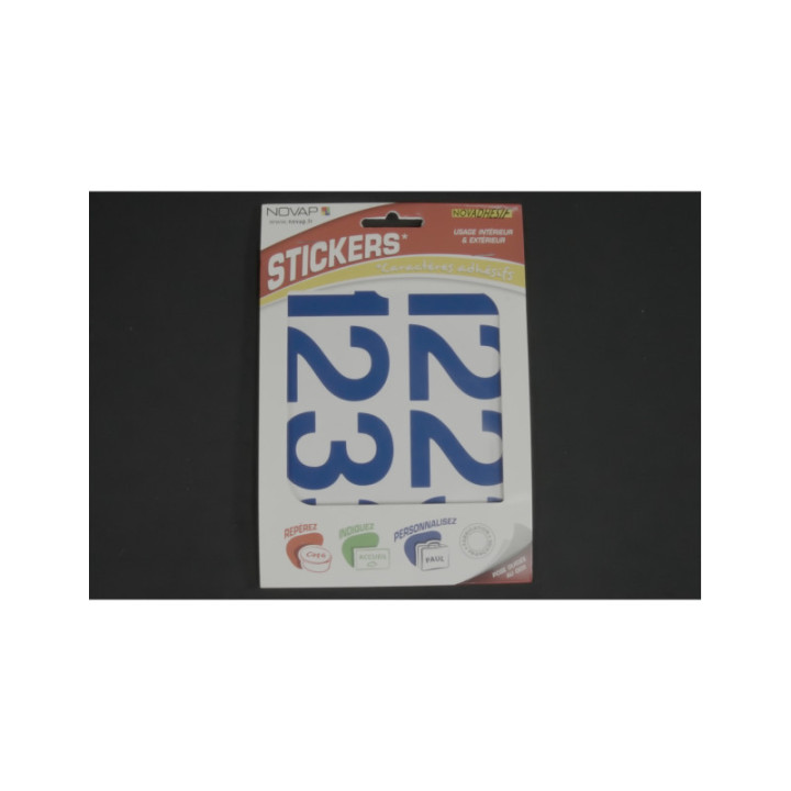 Cineboutique A-06CHI60BL - Adhesive number 60 mm Blue