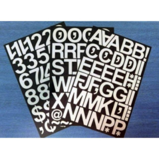 Cineboutique A-06LET50BLA - Adhesive Letters 50 mm - White