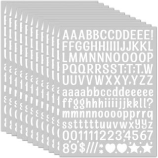 Cineboutique A-06LET60BLA - Adhesive Letters 60 mm - White