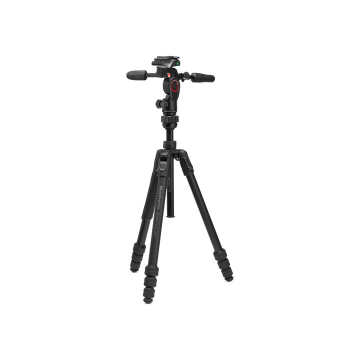Manfrotto MKBFRTA4GTFB-3W - Befree GT PRO Aluminum Travel Tripod with 3-Way Pan/Tilt Head