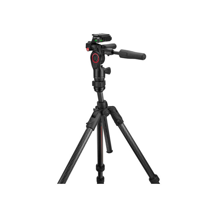 Manfrotto MKBFRTC4GTFB-3W - Befree GT PRO Carbon Fiber Travel Tripod with 3-Way Pan/Tilt Head