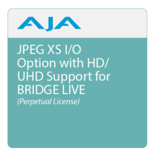 AJA BLVE-JXS04 - JPEG XS I/O Option with HD/UHD Support for BRIDGE LIVE (Perpetual License)
