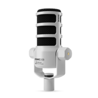 Rode PODMICUSBW - PodMic USB and XLR Dynamic Broadcast Microphone (White)