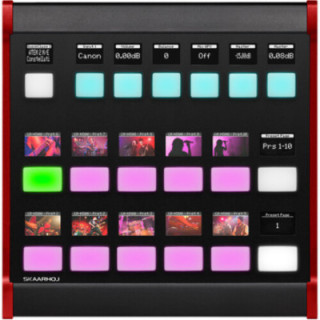 Skaarhoj FR-SHOT-PRO-V1B-RD - Frame Shot Pro w/Blue Pill Inside - Black and Red