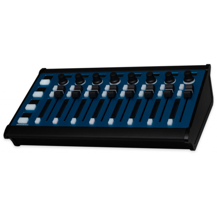 Skaarhoj WAVE-BOARD-V2B-SBK - Wave Board w/Blue Pill Inside - Slim Enclosure Black