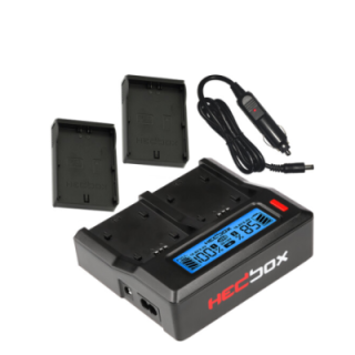 Hedbox RP-DC50/DJC70 - RP-DC50 Digital LCD Dual Battery Charger Kit with RP-DJC70 Battery Plates