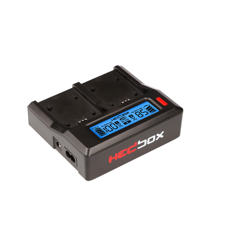 Hedbox RP-DC50/DJC70 - RP-DC50 Digital LCD Dual Battery Charger Kit with RP-DJC70 Battery Plates