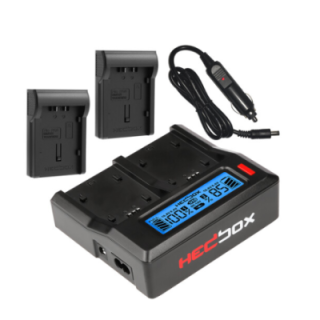 Hedbox RP-DC50/DD54 - RP-DC50 Digital LCD Dual Battery Charger Kit with RP-DD54 Battery Plates