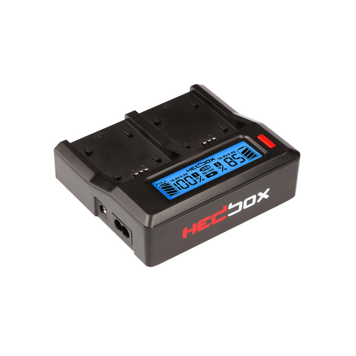 Hedbox RP-DC50/DD54 - RP-DC50 Digital LCD Dual Battery Charger Kit with RP-DD54 Battery Plates