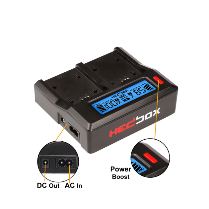 Hedbox RP-DC50/DBLF19 - RP-DC50 Charger with DBLF19 Charger Plate Kit