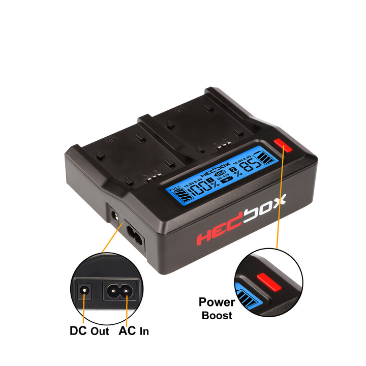 Hedbox RP-DC50/DBLF19 - RP-DC50 Charger with DBLF19 Charger Plate Kit