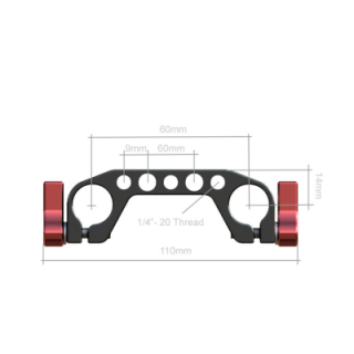 Hedbox ROD CLAMP - 15mm RailBlock Rod Clamp