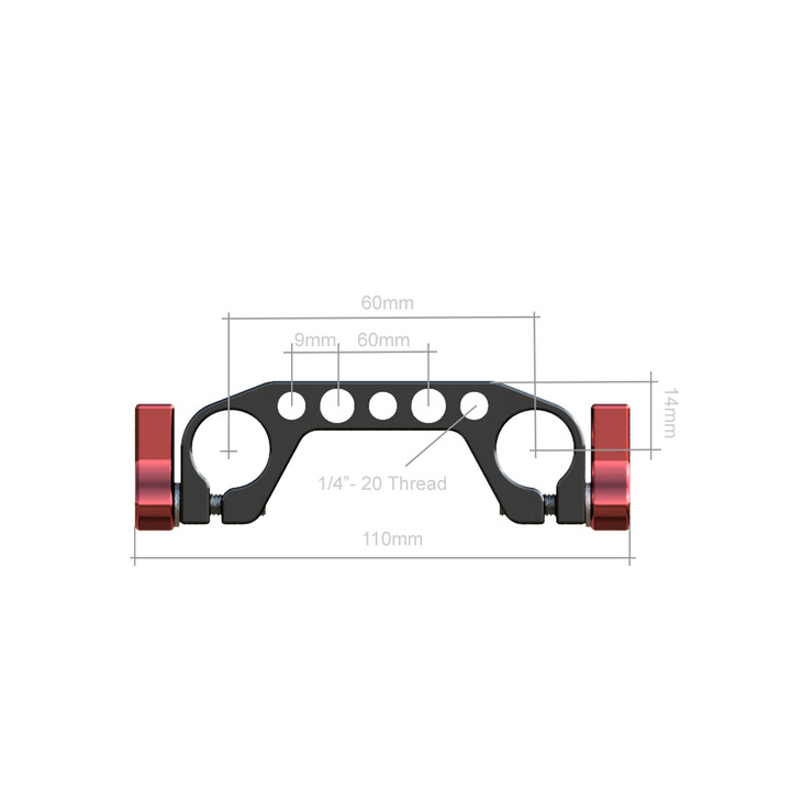 Hedbox ROD CLAMP - 15mm RailBlock Rod Clamp