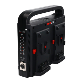 Hedbox RP-DC200V - Quad Digital V-Mount Battery Charger with Power Bank Function