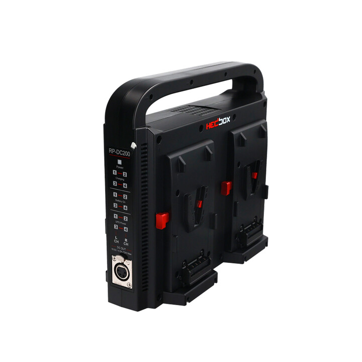 Hedbox RP-DC200V - Quad Digital V-Mount Battery Charger with Power Bank Function