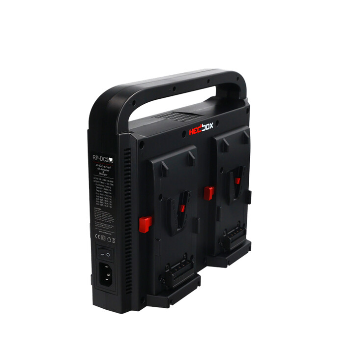 Hedbox RP-DC200V - Quad Digital V-Mount Battery Charger with Power Bank Function
