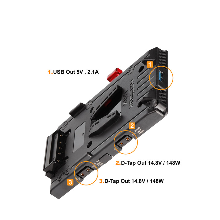 Hedbox UNIX-12V - V-Mount Power Plate