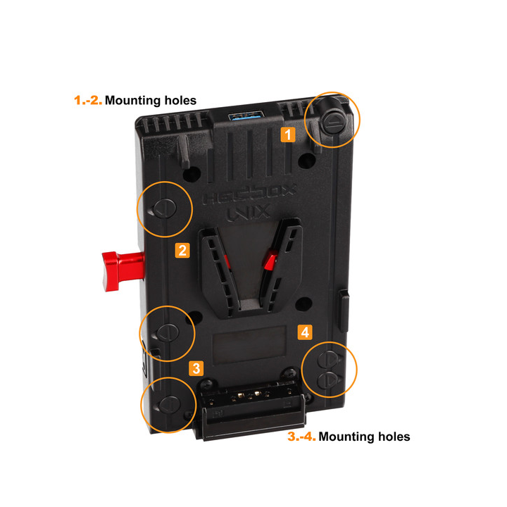 Hedbox UNIX-SO - V-Mount Battery Plate to Sony C-Pin