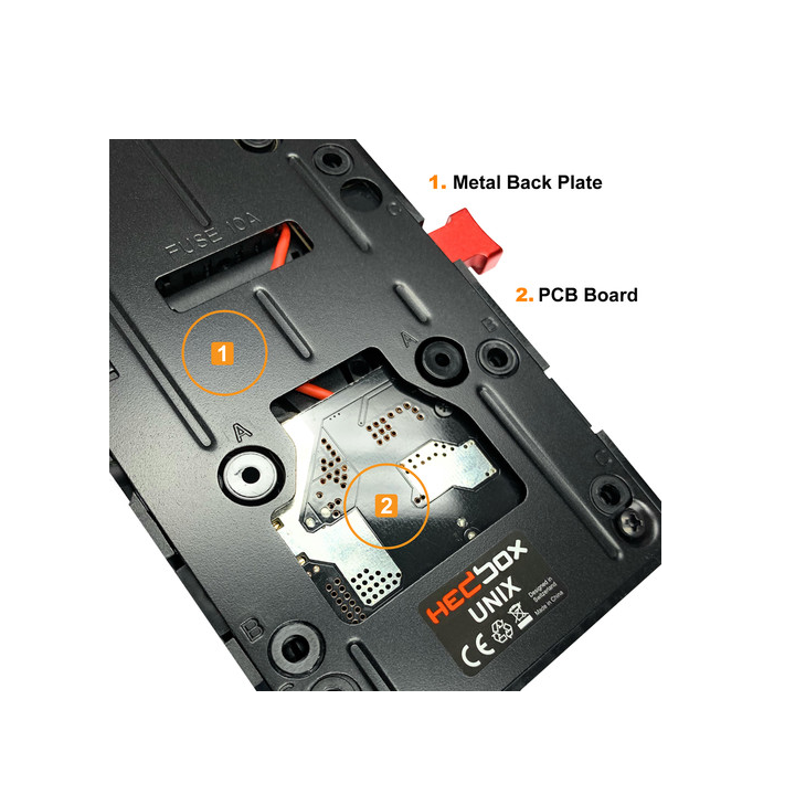 Hedbox UNIX-SO - V-Mount Battery Plate to Sony C-Pin
