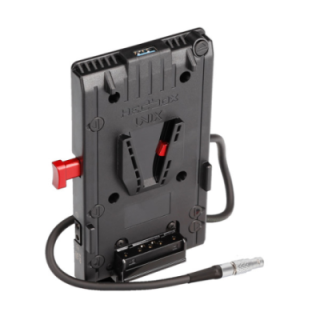Hedbox UNIX-0B - V-Mount Adapter Power Plate with 2-Pin LEMO Cable