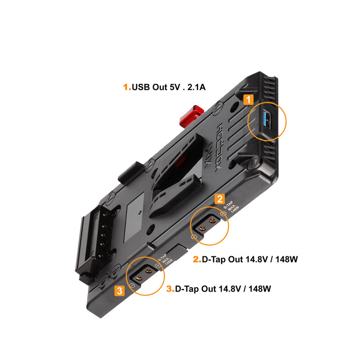 Hedbox UNIX-BM - V-Mount Battery Plate to BMPCC 4K/6K