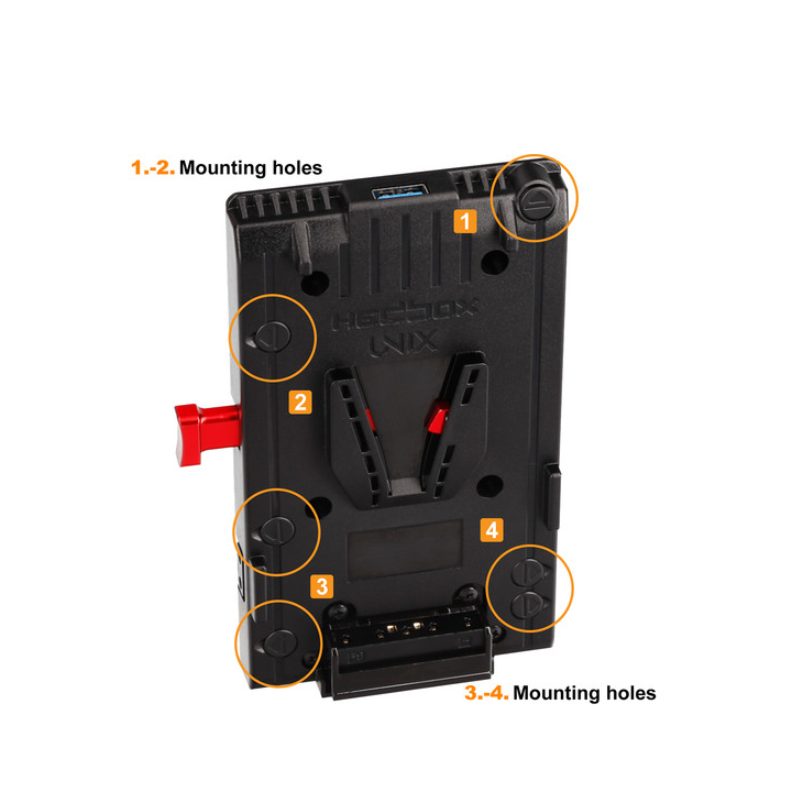 Hedbox UNIX-1B4 - V-Mount Power Plate