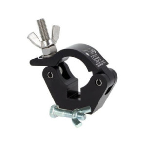 Doughty IP58011 - Slimline Hook Clamp (Black) - Stainless Steel Fixings