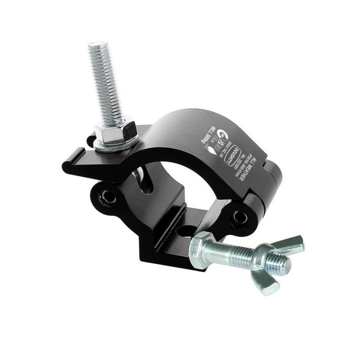 Doughty IP58106 - Lightweight Hook Clamp (Black) - Stainless Steel Fixings