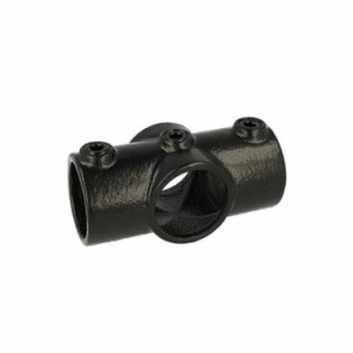 Doughty T1190001 - Pipe Clamp Two Socket Cross (Black)