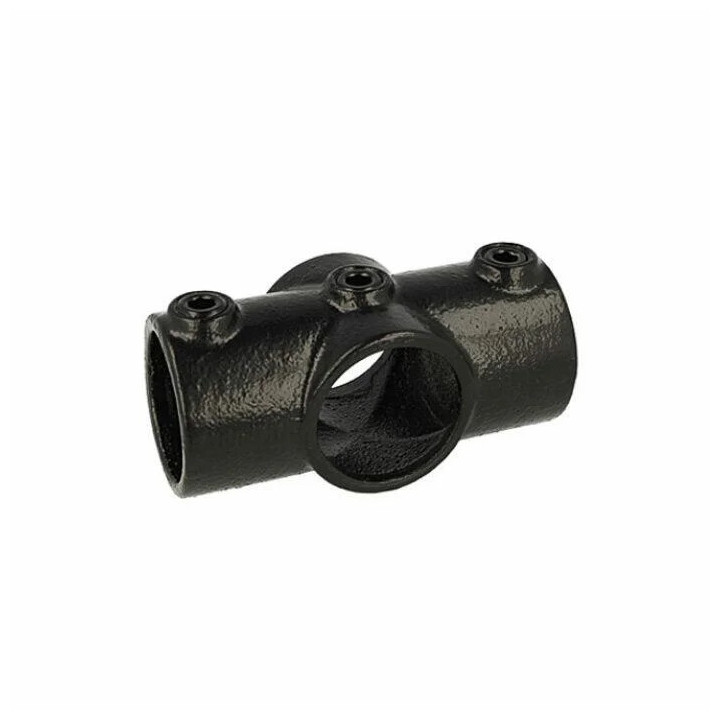 Doughty T1190001 - Pipe Clamp Two Socket Cross (Black)