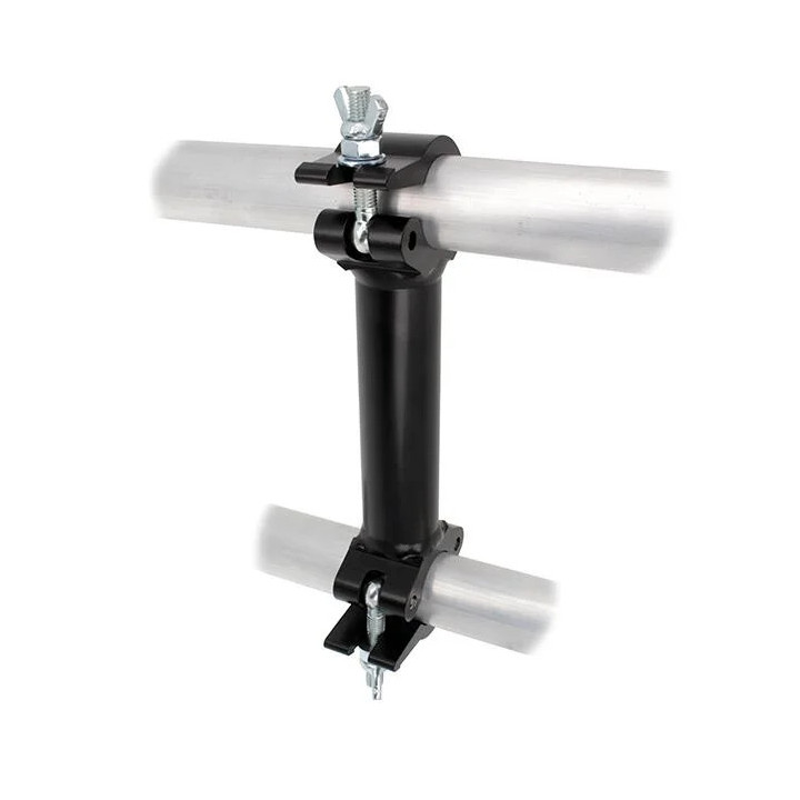 Doughty T57351 - Parallel Pipe to Pipe Coupler (750mm Centres)  (Black)