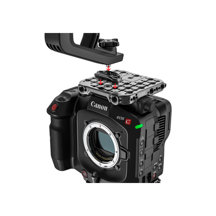 Wooden Camera WC-A00838 -  1/4"-20 Ridge Plate for Canon C80 Top Handle