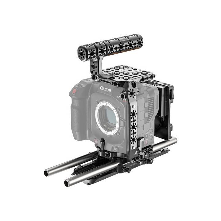 Wooden Camera WC-K10036 - Elite Accessory System for Canon EOS C80 (Gold Mount)