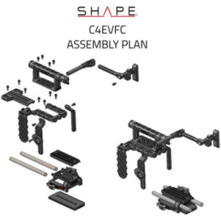 Shape C4EVFC - Cage with Top Handle & EVF Mount for Canon EOS C400