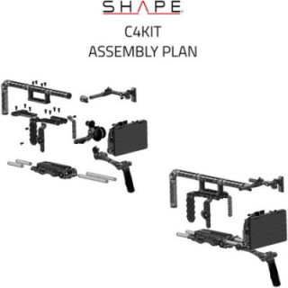 Shape C4KIT - Cage, Baseplate, Long Top Handle, Mattebox & Follow Focus Pro Kit for Canon EOS C400