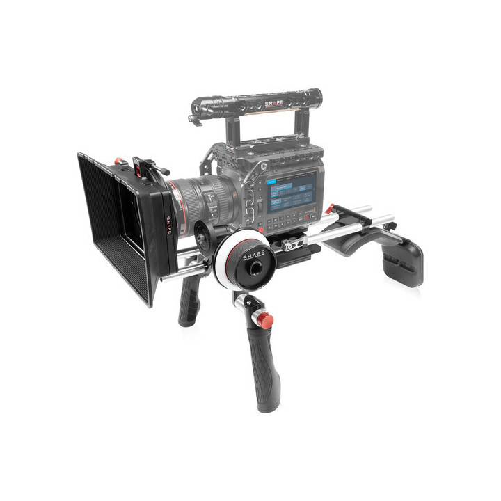 Shape PYXSMKIT - Shoulder Mount with Matte Box & Follow Focus for Blackmagic PYXIS 6K