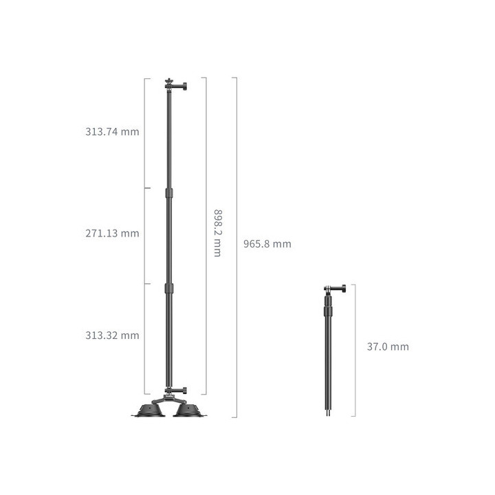 SmallRig 4380 - Suction Cup Mounting Support Kit for Vehicle Panoramic Shooting