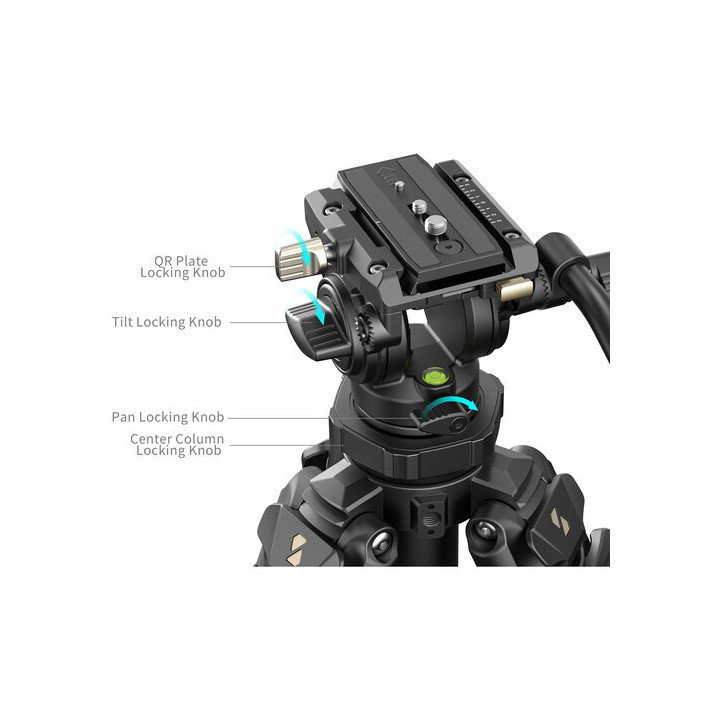 SmallRig 4420 - AD-50 Pro Lightweight Video Carbon Fiber Tripod System