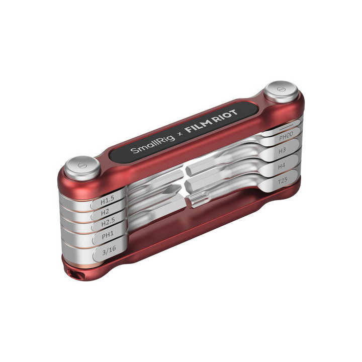 SmallRig 4813 - x FILM RIOT 10-in-1 Folding Wrench Set (Red)